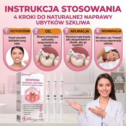 Rolimey® DenPerm – Naturalny żel wypełniający szkliwo do leczenia ubytków próchnicowych🐸