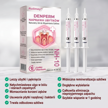 Rolimey® DenPerm – Naturalny żel wypełniający szkliwo do leczenia ubytków próchnicowych🐸