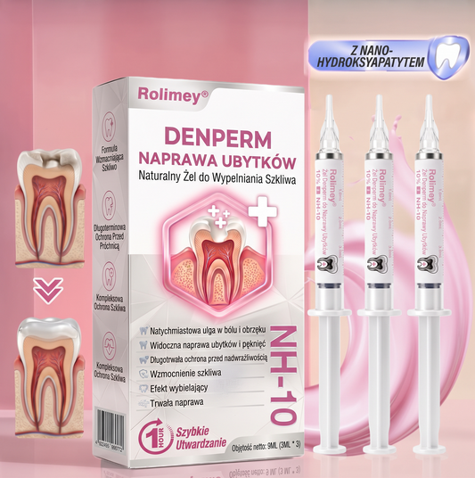 Rolimey® DenPerm – Naturalny żel wypełniający szkliwo do leczenia ubytków próchnicowych🐸